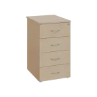 BKC 1 - 65 kontejner přístavný, 4-zásuvkový, deska 18 mm, centrální zámek, 750x430x560, bříza irská